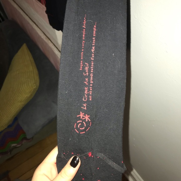 Artsy modern goth punk turtle neck long sleeve crop top - Picture 3 of 3